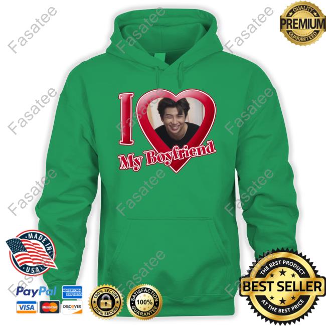 Hourlyhyungline I Love My Boyfriend Namjoon Long Sleeve Tee Shirt I Love My Boyfriend Namjoon Long Sleeve Tee Shirt Hourlyhyungline