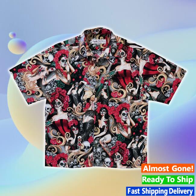 Official Sayulita Shirt Co Merch Store Catrina Con Rosas Sweaters Sayulitashirtco Shop