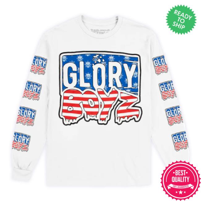 Official Glogang Shop Glory Boyz Unisex Sweatshirt (White)