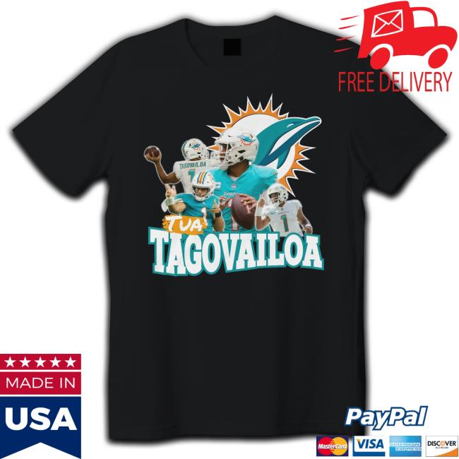 The Dolphins Dive Tua Tagovailoa T-Shirt