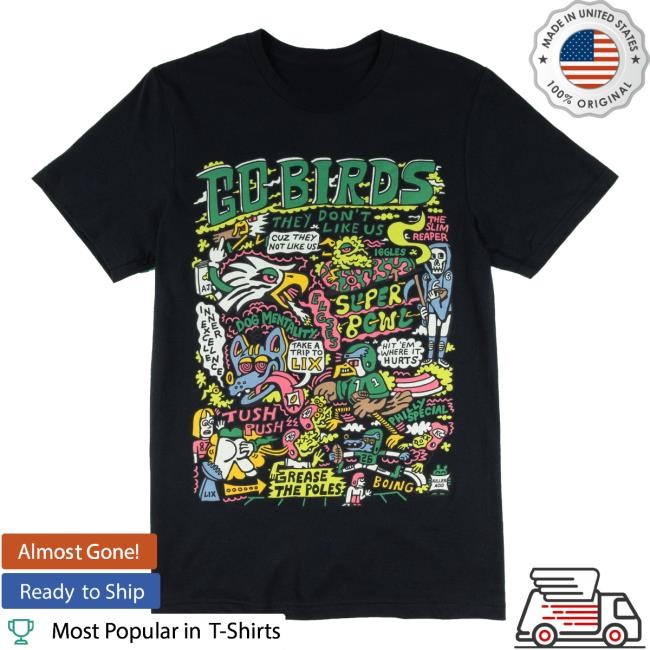 Killer Acid Merch Shop Store Official Go Birds Black Tee