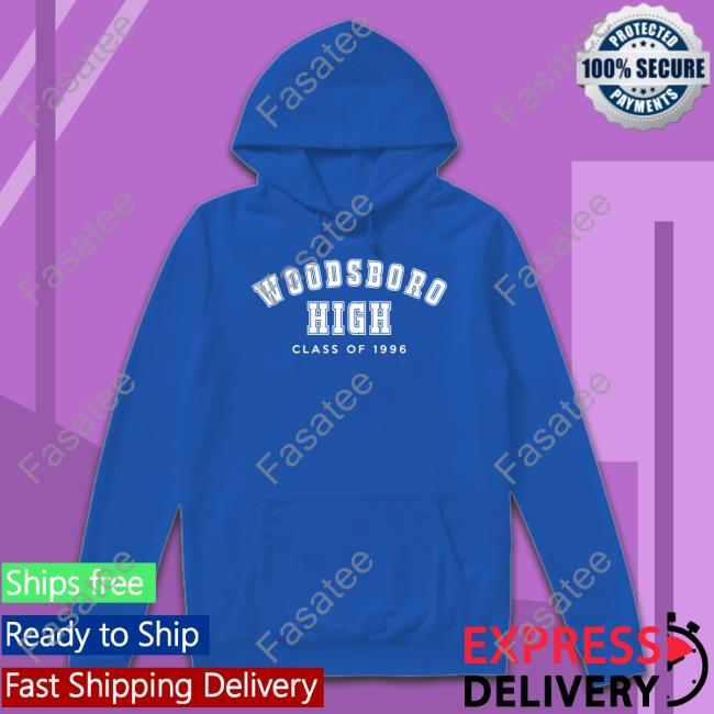 Woodsboro High Class Of 1996 Hoodied Sweatshirt Turkey Logan Turkey Logan Woodsboro High Class Of 1996 Long Sleeve Tee Shirt