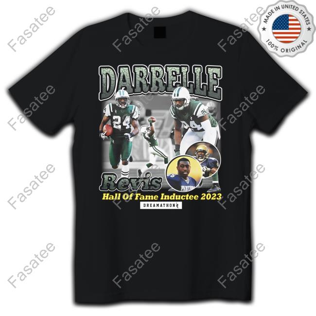 Sauce Gardner Wearing Darrelle Revis Hall Of Fame Inductee 2023 Tee Shirt