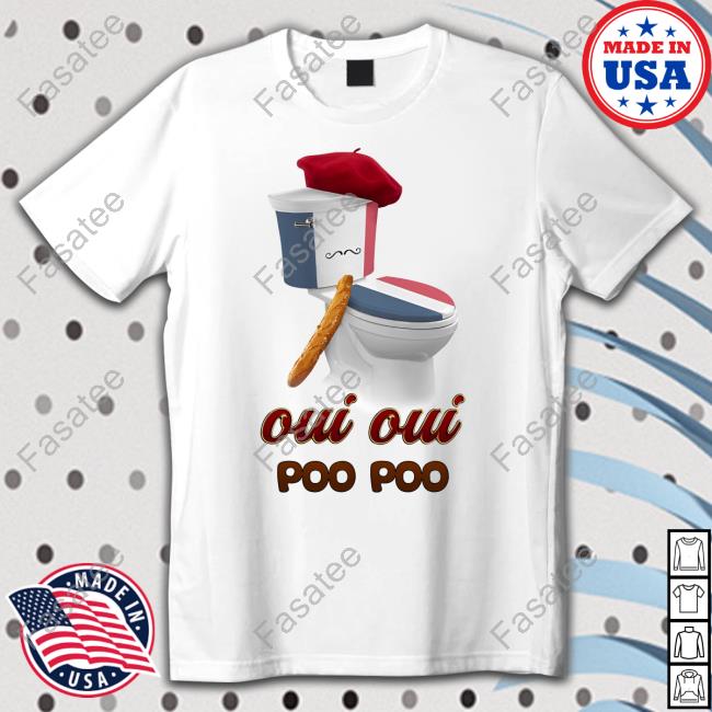 l Oui Oui Poo Poo French Toilet Long Sleeve T Shirt Snazzy Seagul Oui Oui Poo Poo French Toilet Tee
