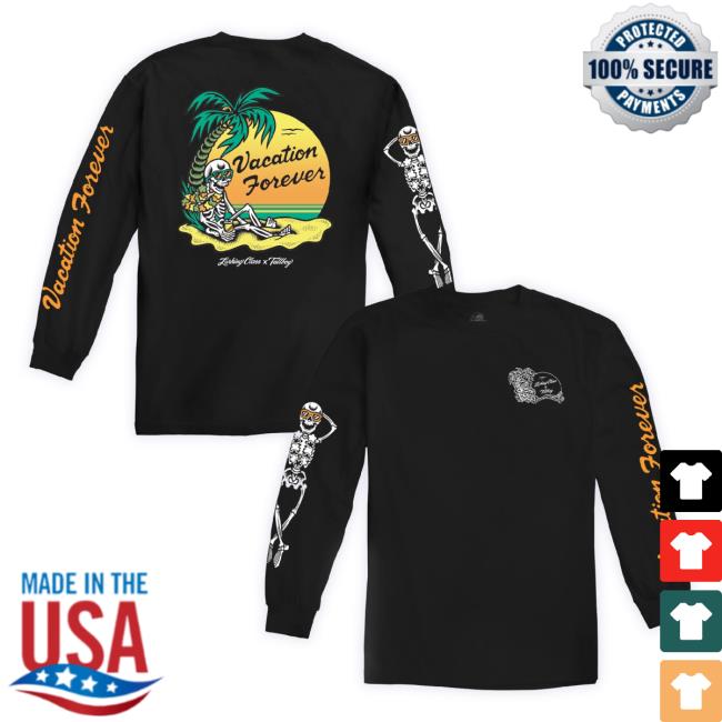Official Lurking Class Shop Vacation Forever T-Shirt - Black