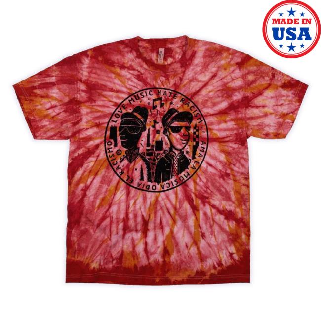 Original Coldcuts Merch Store "Racism Is Ignorance" Charity Tie-Dye Unisex Sweatshirt Red Coldcutsmerch Shop