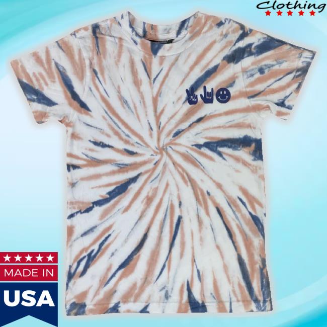Official Tiny Whales Peace Love Tie Dye Shirts