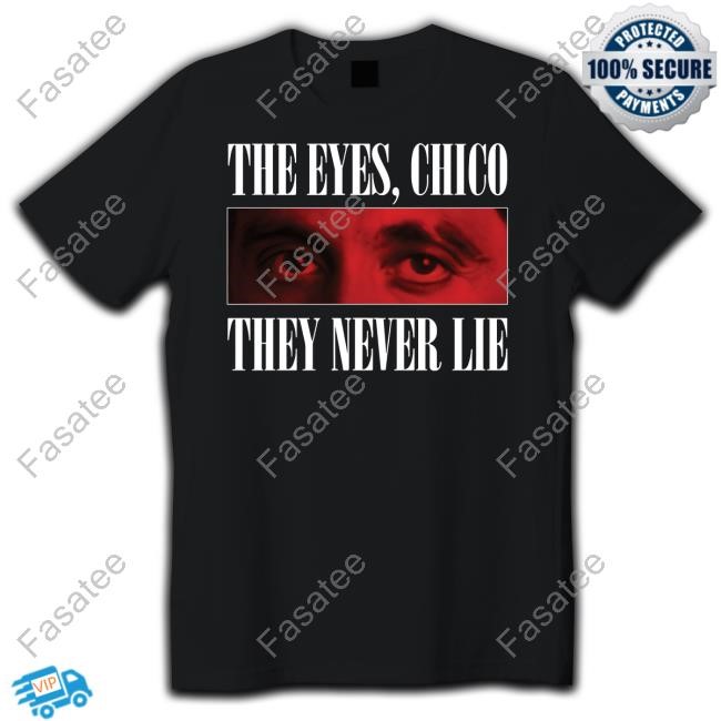 World Culture Scarface 1983 The Eyes Chico They Never Lie Hoodie Pedestrian