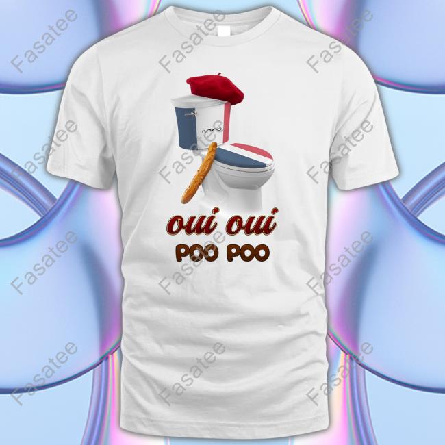 l Oui Oui Poo Poo French Toilet T-Shirt Snazzy Seagul