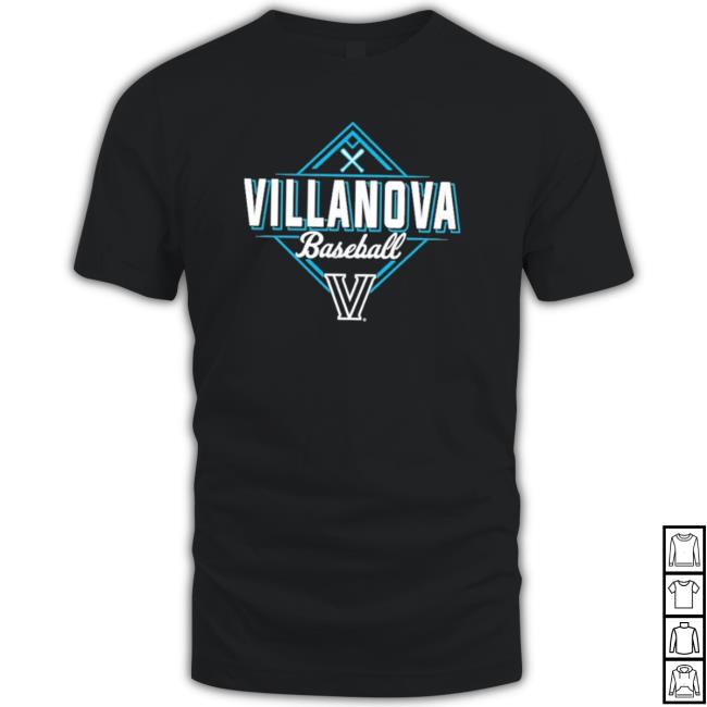 Villanova Athletics Villanova Wildcats Diamond Baseball Crewneck Sweatshirt