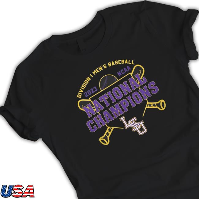 Trending Lsu Tigers Logo Division Men’S Baseball 2023 Ncaa National Champions Crewneck Sweatshirt