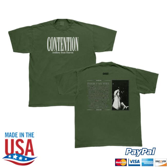 Trending Contention - Artillery From Heaven Hoodie Daze-Style Shop Merch Store