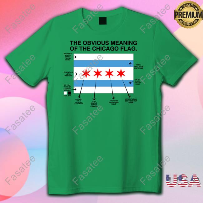 Obvious Shirts Merch The Obvious Meaning Of The Chicago Flag Tee