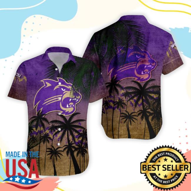 Western Carolina Catamounts 3D Hawaiian Hoodie Coconut Tree Tropical Grunge Ncaa Summer Beach For Fans Gift