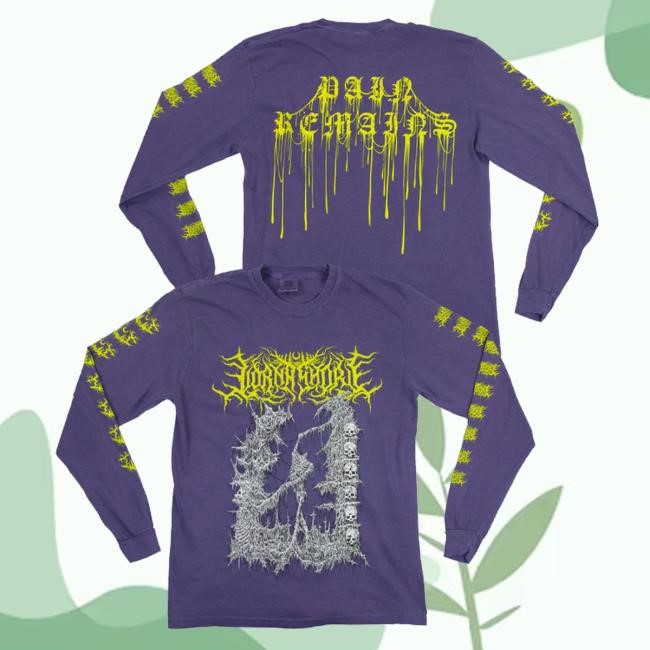 Official Lorna Shore Store Merch Lorna Shore Purple Headless Long Sleeve Hooded Sweatshirt