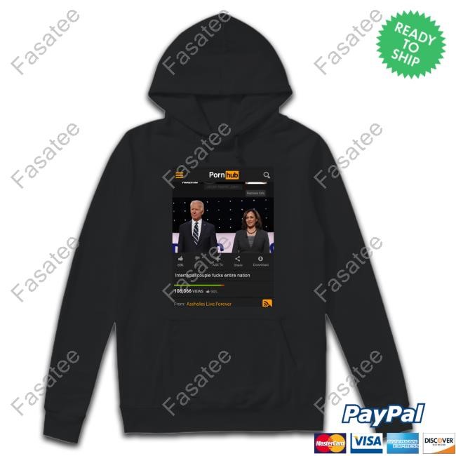 Biden Harris Interracial Couple Fucks Nation T-Shirt,Hoodie,Sweatshirt