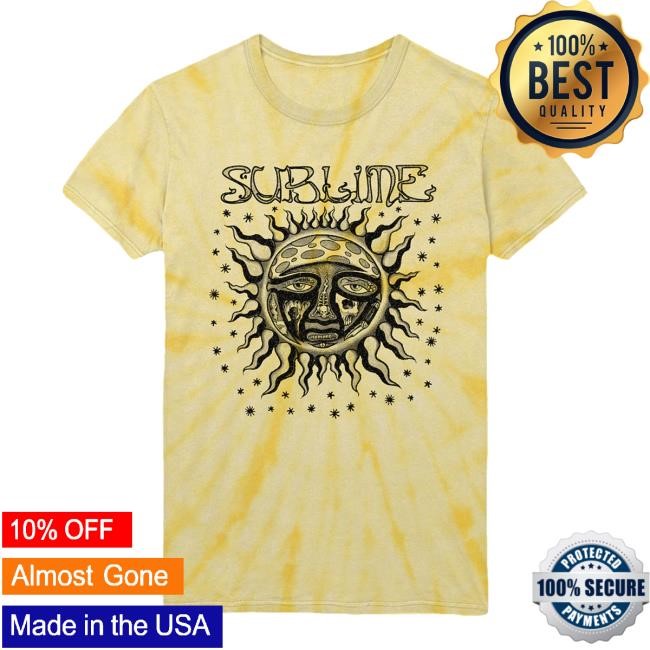 Official Sublime Yellow Tie-Dye Sun New Shirt