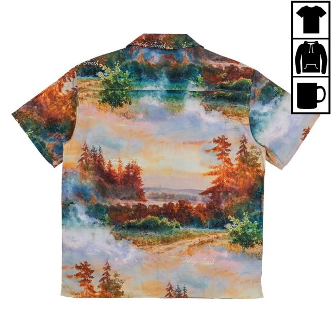 Teddy Fresh Merch Landscape Watercolor Basketball Jersey
