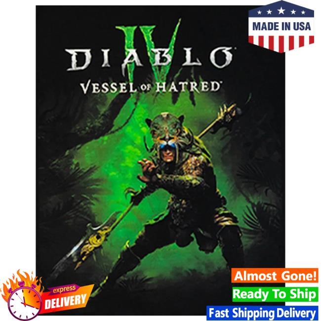 The Official Blizzard Gear Store Diablo Iv Vessel Of Hatred Black T-Shirt