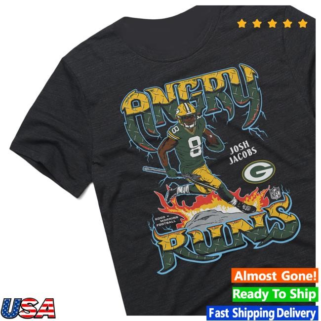 Angry Runs 2024 Packers Josh Jacobs Hoodie Sweatshirt