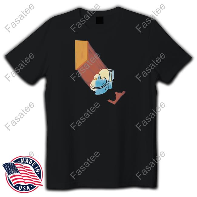 Grovy Space Duck On A Toilet T-Shirt