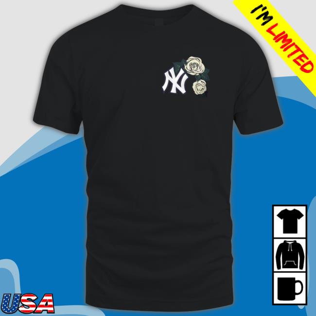 New York Yankees Pro Standard Navy Roses T-Shirt