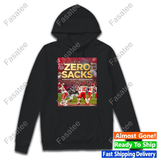 Oklahoma Football Zero Sacks Allowed By The Chiefs' O-Line In The Super Bowl Sweatshirt