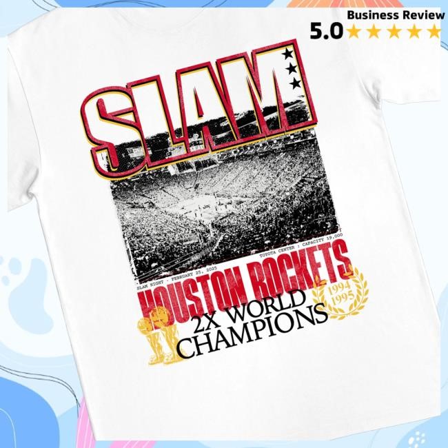 Rockets Merch Shop Store Official Men's Houston Rockets Slam Night New Shirt