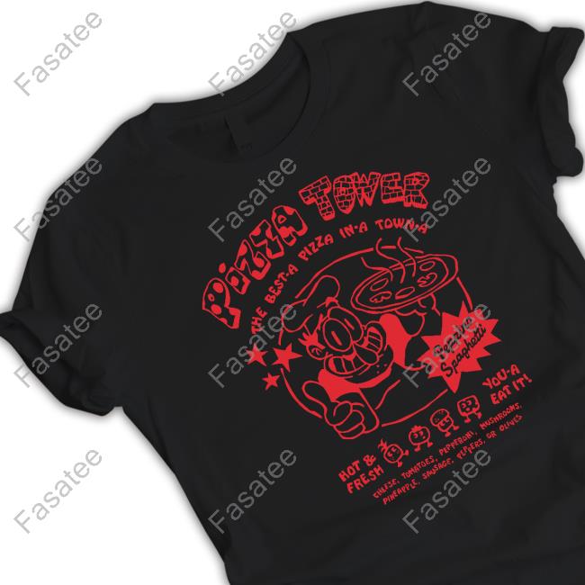 Fangamer Pizza Tower The Best A Pizza In A Town A Peppino Spaghetti Hoodie