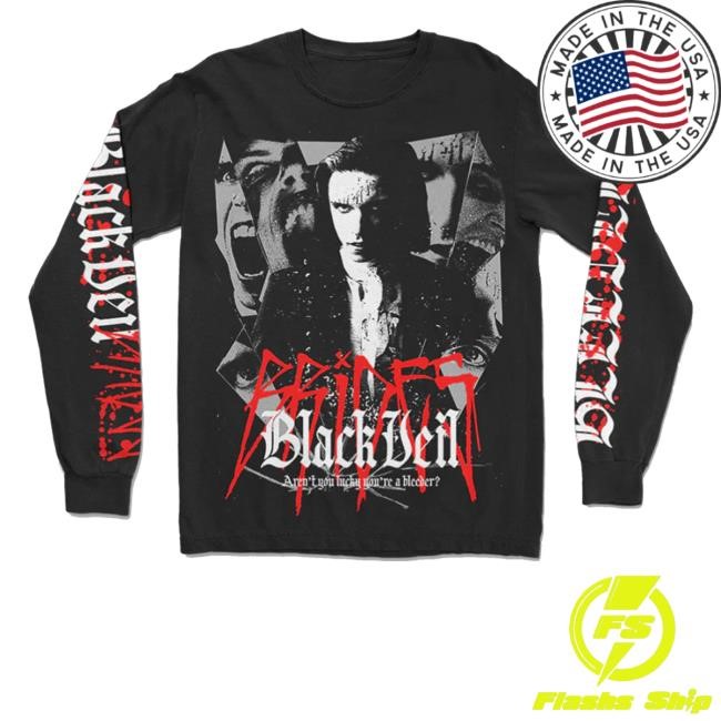 Blackveilbrides Merch Store "Bleeders" Splatter Longsleeve Shirts