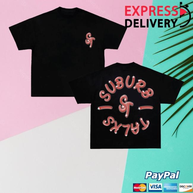 Candy Cane Crewneck Sweatshirt Suburb Talks Merch Store