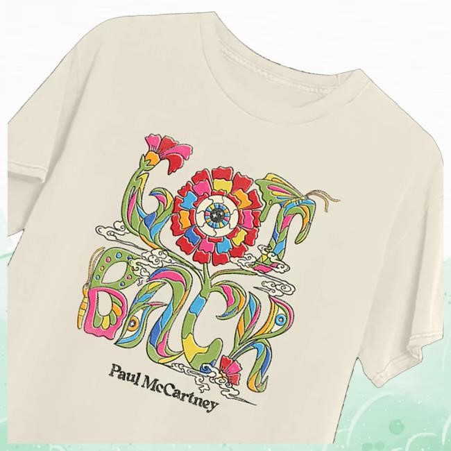 Paul Mccartney Merch Shop Store Got Back 2025 Floral Tour Hoodie, Sweatshirt