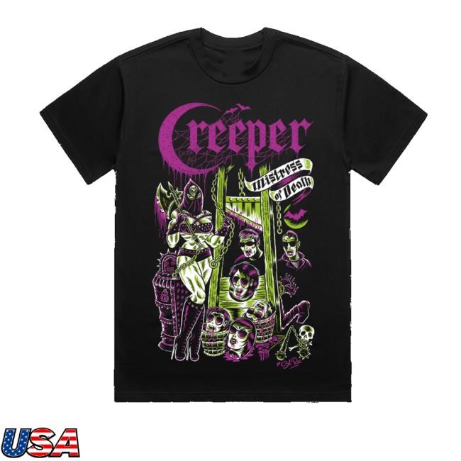 Creepercult Merch Store Shop Mistress Of Death Sol Rac New Shirt