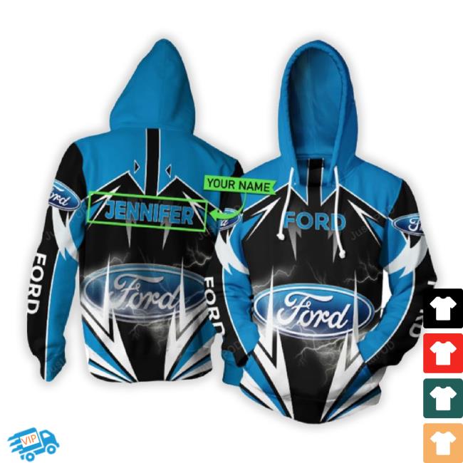 Personalized Car Ford Lightning Custom Name 3D Hoodie Sweatshirt