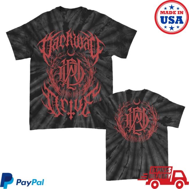 Parkway Drive Merch Metal Crest Tee (Black Spider Dye) Hooded Sweatshirt