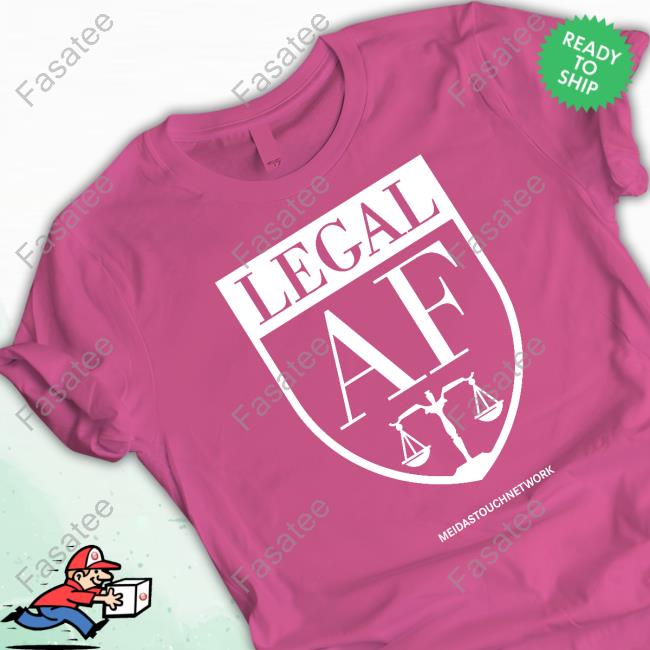 Legalaf By Meidastouch Legal Af Custom Fuchsia Logo Tee