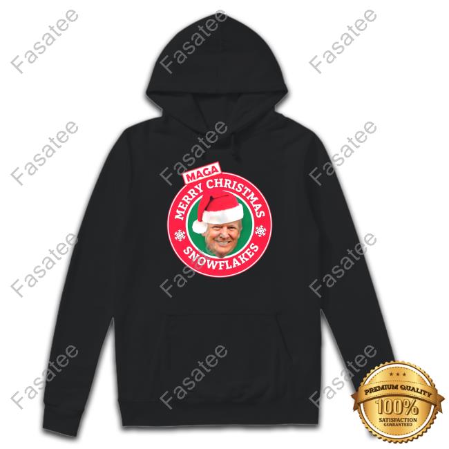 Doxielvr Donald Trump Maga Merry Christmas Snowflakes Long Sleeve T Shirt