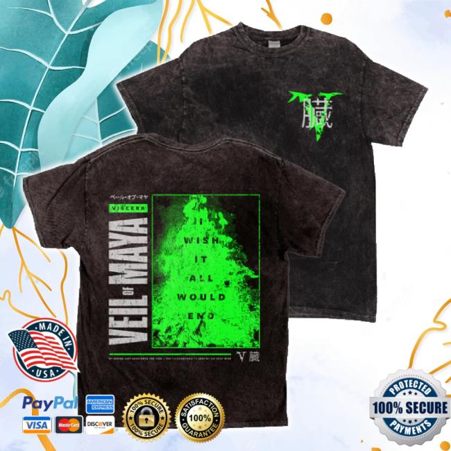 Original Sumerian Records Merch Store Veil Of Maya - Mineral Wash Flames Sweaters Sumerianrecords Shop