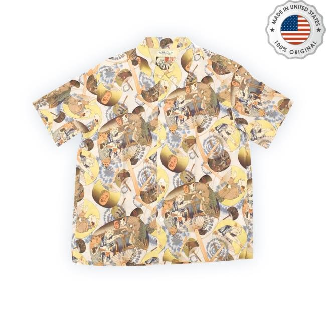 Official Sun Surf X National Treasure Of Japan - Kuniyoshi Utagawa - Special Edition - Cats Enjoying The Evening Cool Shirts