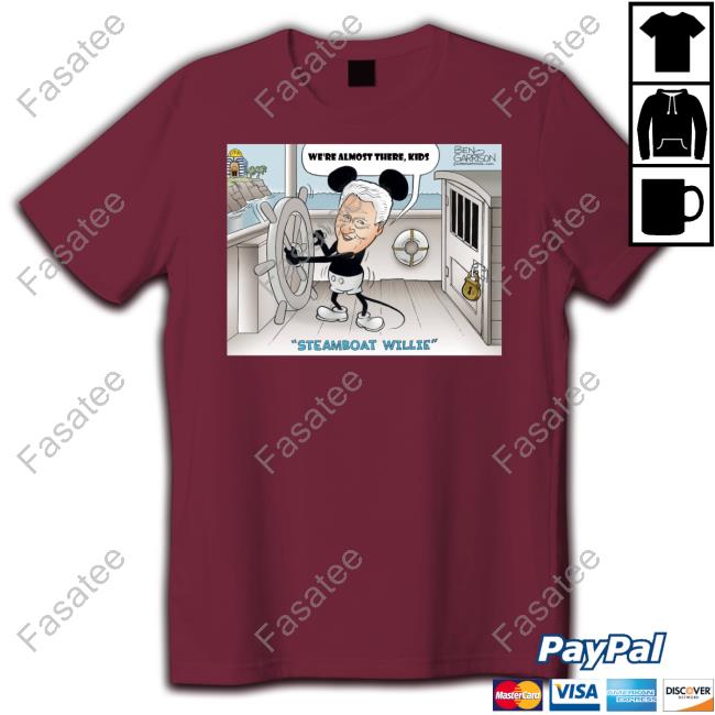 Bill Clinton We're Almost There Kids Steamboat Willie Hoodie