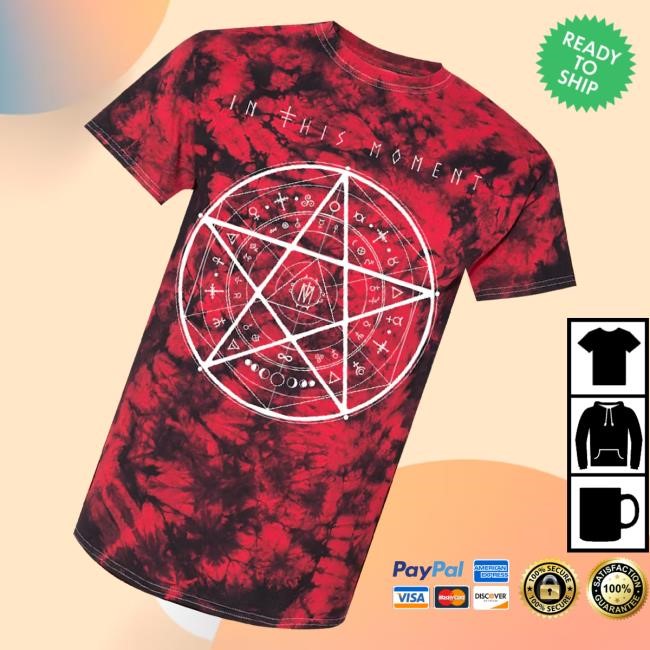 Official In This Moment Official Merch Tie Dye Pentagram T-Shirt, Hoodie, Tank Top, Sweater And Long Sleeve T-Shirt