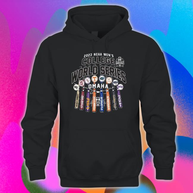 Omaha 2023 College World Series 8 Team Bats Shirt