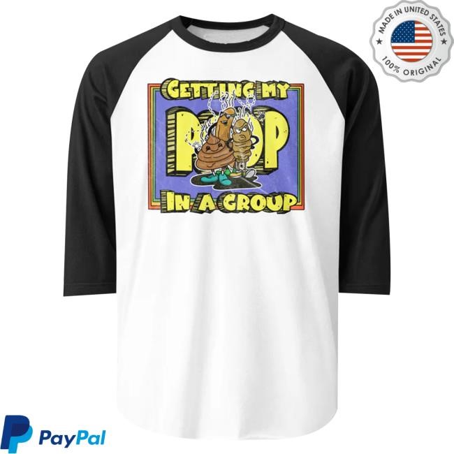 Trending Walking Tall Merch Store Poop In A Group 3/4 Sleeve Raglan Hooded Sweatshirt