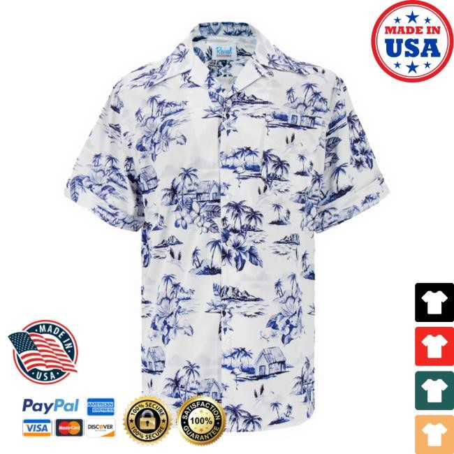 Hawaiian Leisure Blue Island T Shirt