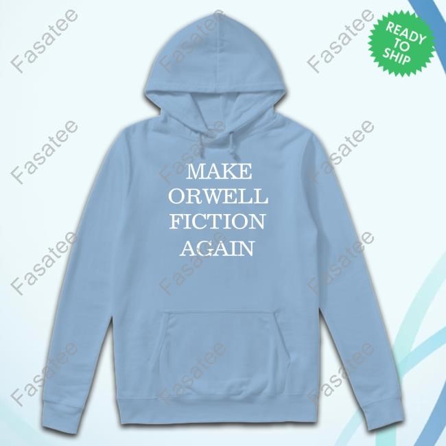 Rachael Wong Wearing Make Orwell Fiction Again Shirts