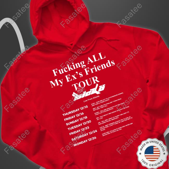 Souljaian Fucking All My Ex's Friends Tour VIP Only Official Shirt