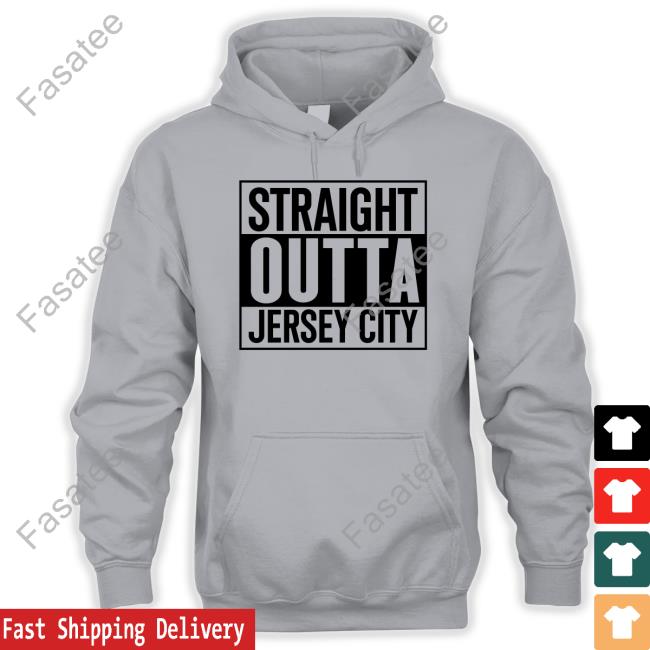 Straight Outta Jersey City Tee Shirt Lazodc