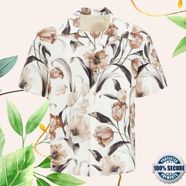 Silk Tulip Print Hawaiian T Shirt Dolce & Gabbana
