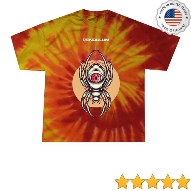 Pendulum Merch Pendulum Tie-Dye Tarantula Tee In Blaze