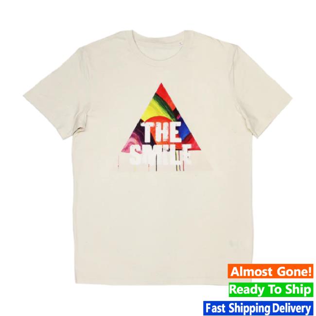 Trending The Smile The Band Merch Store The Smile Album Triangle Natural Long Sleeve Tee Thesmiletheband Shop